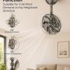 819nY6CqnL._AC_SL1500_.jpg windphoto 10 Inch Small Wall Mount Fan with Remote Plug in Cord, Black Bronze | 6 Speed, Timing, Reversible, Adjustable Tilt, Indoor, Tabletop, Ceiling fan, Corner Fans, for Bedroom Gym Office Garage