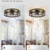81ACd-xVA8L._AC_SL1500_.jpg windphoto 23 Inch Caged Flush Mount Ceiling Fans with Lights, Black | Low Profile, Farmhouse, Bladeless Enclosed Fandelier, Small, 6 Speed, Quiet Reversible DC, Bedroom, Kitchen, Living Room,