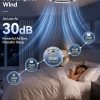 windphoto 30" Low Profile Ceiling Fans with Lights, Remote/APP Control, Black | Wider Airflow, Stepless Dimmable LED, Quiet Reversible DC Motor, 6 Speeds, 3CCT, Timer, Bedroom, Living Room, Kitchen