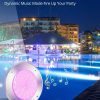 windphoto 10" RGBW LED Pool Lights for Inground Pool, 120V 54Watt Swimming Pool Lights with 50FT Cord, IP68 Waterproof Pool Underwater Light for 10" Wet Niches (Transformer & Controller Included)