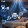 windphoto 24" Low Profile Ceiling Fans with Lights, Remote/APP Control, Brown | Wider Airflow, Stepless Dimmable LED, Quiet Reversible DC Motor, 6 Speeds, 3CCT, Timer, Bedroom, Living Room, Kitchen