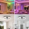 81D7AsCMAyL._AC_SL1500_.jpg windphoto 23" Ceiling Fans with Lights and Remote for Bedroom, Black | RGB Low Profile Fan Light, 3000K-6000K Stepless Dimmable, 6 Speed, Reversible DC Motor, APP & Remote Control, Low Noice