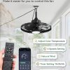 windphoto 20" Outdoor IP65 Waterproof Plug in Ceiling Fan with Lights | 6 Speeds,3CCT,Quiet,Timer,Remote Control,Smart App,DC motor,Reversible,Caged Design,ABS Material,Gazebo,Patio,Porch,Pergola