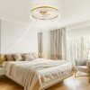 81DgX0EAOtL._AC_SL1500_.jpg windphoto 22" Ceiling Fans with Lights and Remote, Fandelier Gold | 3CCT, 6 Speeds, Dimmable Low Profile, Flush Mount Ceiling Fan, Timer, Reversible, Memory, Bedroom, Living Room, Kitchen