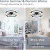 81DpL0sXWML._AC_SL1500_.jpg windphoto 2 Pack 24" Ceiling Fans with Lights and Remote, Fandelier Black | 3CCT, 6 Speeds, Dimmable Low Profile, Flush Mount Ceiling Fan, Timer, Reversible, Memory, Bedroom, Living Room, Kitchen