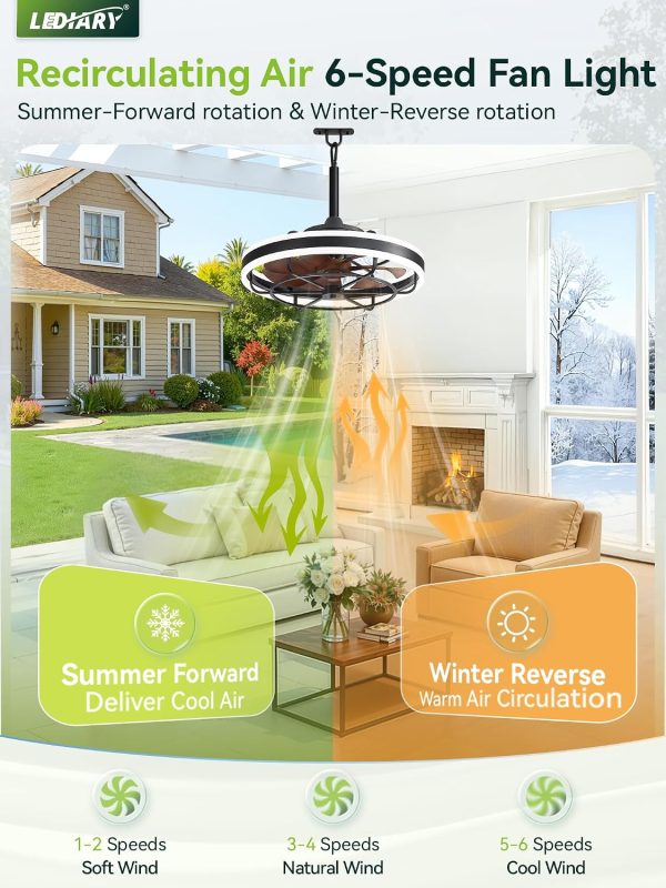 81DrcsVA4NL._AC_SL1500_.jpg windphoto 20" Outdoor Ceiling Fans with Light, IP65 Waterproof Gazebo Fan | Outdoor Fan with Hanging Hook, Remote & App Control, 3CCT Dimmable,Timer, Caged Plug in Ceiling Fan for Patio, Porch, Pergola