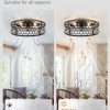 81Em7iGkEUL._AC_SL1500_.jpg windphoto 20 Inch Caged Flush Mount Ceiling Fans with Lights, Black Gold | Low Profile, Farmhouse, Bladeless Enclosed Fandelier, Small, 6 Speed, Quiet Reversible DC, Bedroom, Kitchen, Living Room,