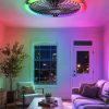 81FMzAvNQhL._AC_SL1500_.jpg windphoto 20" Low Profile Bladeless Ceiling Fan with RGB, Remote&APP, White | Flush Mount, 6 Speed Adjustable, 3000-6000K Dimmable LED, Modern Enclosed Fandelier with Timming, Bedroom, Kids Room
