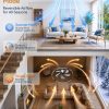 windphoto 26" Low Profile Ceiling Fans with Lights, Remote/APP Control, Black | Wider Airflow, Stepless Dimmable LED, Quiet Reversible DC Motor, 6 Speeds, 3CCT, Timer, Bedroom, Living Room, Kitchen