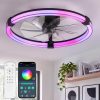 81H4gGRbysL._AC_SL1500_.jpg windphoto Ceiling Fan with Light,23inch Low Profile Fandelier with Remote RGB | RGB,6 Speeds, Reversible DC Motor, Dimmable Flush Mount Fan Light, Modern fans for Bedroom