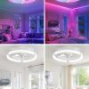81HzyxvySEL._AC_SL1500_.jpg windphoto Ceiling Fan with Light,20inch Low Profile Fandelier with Remote RGB | RGB,6 Speeds, Reversible DC Motor, Dimmable Flush Mount Fan Light, Modern fans for Bedroom