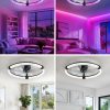 81Ih9sSPhAL._AC_SL1500_.jpg windphoto Ceiling Fan with Light,23inch Low Profile Fandelier with Remote RGB | RGB,6 Speeds, Reversible DC Motor, Dimmable Flush Mount Fan Light, Modern fans for Bedroom