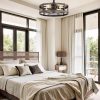 81J8YOPwrZL._AC_SL1500_.jpg windphoto 18 inch Caged Fandelier Ceiling Fan Light with Remote, Black Gold | 6 Speed Adjustable,Timing, Quiet & Powerful DC, Small, Farmhouse, Industrial, Enclosed, Bladeless, Bedroom, Kitchen, Downrod