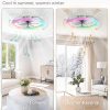 81MzScuQyqL._AC_SL1500_.jpg windphoto 23" Ceiling Fans with Lights and Remote for Bedroom, Grey | RGB Low Profile Fan Light, 3000K-6000K Stepless Dimmable, 6 Speed, Reversible DC Motor, APP & Remote Control, Low Noice