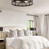 81NfwpfX8uL._AC_SL1500_.jpg windphoto 23" Caged Ceiling Fan with Light and Remote, Large Fandalier, Black | Flush Mount Low Profile, APP Control, Bladeless Industrial Enclosed, Quiet & Powerful for Bedroom, Kitchen, Dining Room