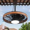 81OhE1L0uxL._AC_SL1500_.jpg windphoto 20 Outdoor Ceiling Fans with Light,Gazebo Fan with Hanging Hook | IP65 Waterproof,Outdoor Fan, App Control, 3CCT, Dimmable,6 Speeds, Caged, Plug in, for Patio, Porch, Pergola,Canopy, Brown