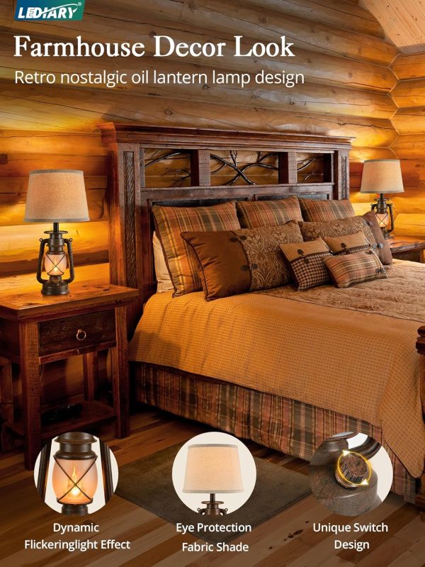 81Oj9LwroL._AC_SL1500_.jpg windphoto 18.72" LED Vintage Lantern Flickering Flame Table Lamps for Bedrooms Set of 2 18.72" Blow-Controlled LED Lantern Flickering Flame Table Lamps for Bedrooms Set of 2