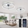 81OsA9J-8XL._AC_SL1500_.jpg windphoto 2 Pack 20" Low Profile Ceiling Fans with Lights and Remote | Flush Mount, Stepless Dimmable Fandelier, 6 Speeds, 3 CCT, Quiet Reversible DC Motor, 2H Timer, Bedroom, Living Room, Grey