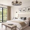 81RJIz2odqL._AC_SL1500_.jpg windphoto 20 inch Fandelier Caged Ceiling Fan with Light and Remote, Brown | 6 Speed Adjustable,Timing, Quiet & Powerful DC, Small, Farmhouse, Industrial, Enclosed, Bladeless, Bedroom, Kitchen, Downrod