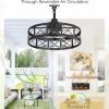 81TqmBxspCL._AC_SL1500_.jpg windphoto 22" Outdoor Ceiling Fan No Light, Wet Rated Gazebo Fan | IP65 Waterproof Plug in Outdoor Fan, 4Timer, 6-Speed Reversible Motor, Hanging Caged Ceiling Fan for Porch, Pergola