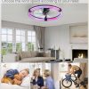 81Uay2CFyiL._AC_SL1500_.jpg windphoto Ceiling Fan with Light,23inch Low Profile Fandelier with Remote RGB | RGB,6 Speeds, Reversible DC Motor, Dimmable Flush Mount Fan Light, Modern fans for Bedroom