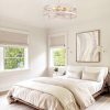 81W2SoeQqAL._AC_SL1500_.jpg windphoto 20 inch Fandelier Caged Ceiling Fan with Light, White Gold | 6 Speed Adjustable,Timing, Quiet & Powerful DC, Small, Farmhouse, Industrial, Enclosed, Bladeless, Bedroom, Kitchen, Downrod