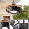 81Wdudhq2wL._AC_SL1500_.jpg windphoto 20 Outdoor Ceiling Fans with Light,Gazebo Fan with Hanging Hook | IP65 Waterproof,Outdoor Fan, App Control, 3CCT, Dimmable,6 Speeds, Caged, Plug in, for Patio, Porch, Pergola,Canopy, Brown