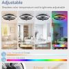 81XpwiIYu7L._AC_SL1500_.jpg windphoto 20" Low Profile Bladeless Ceiling Fan with RGB, Remote&APP, White | Flush Mount, 6 Speed Adjustable, 3000-6000K Dimmable LED, Modern Enclosed Fandelier with Timming, Bedroom, Kids Room
