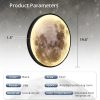 81YBTjS6gzL._AC_SL1500_.jpg Dimmable Moon Wall Light 19.6 inch Wall Lights with Remote Control Plug-in Modern LED Wall Light, 24W Black Wall Lamp Indoor Wall Mounted Ceiling Light Fixture for Living Room Bedroom
