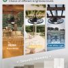 windphoto 24" Outdoor IP65 Waterproof Plug in Ceiling Fan with Lights | 6 Speeds,3CCT,Quiet,Timer,Remote Control,Smart App,DC motor,Reversible,Caged Design,ABS Material,Gazebo,Patio,Porch,Pergola