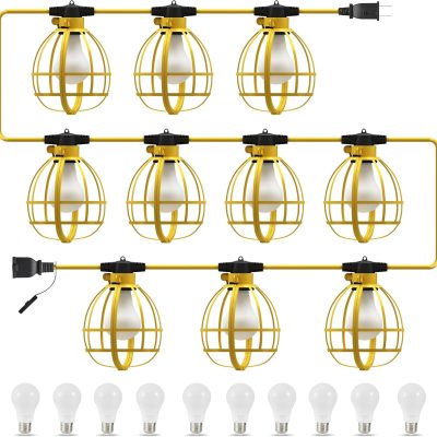 81aOgKBMMbL._AC_SL1500_.jpg windphoto 100FT Construction String Lights, 10 Bulbs 100W 10500LM Work Lights | with 10 Medium Base Sockets, Linkable Jobsite Lights, Weatherproof Temporary Lighting, for Patio, Workshop, Indoor&Outdoor