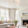 81aV5QIDGwL._AC_SL1500_.jpg windphoto 23" Caged Farmhouse Ceiling Fan with Light, Flush Mount, White Gold | Remote&APP Control, Large Low Profile, Rustic Fandaliers, Industrial Bladeless Enclosed, Powerful Motor for Bedroom, Kitchen