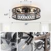 81cpFS8AZ4L._AC_SL1500_.jpg windphoto 20 Inch Caged Flush Mount Ceiling Fans with Lights, Black Gold | Low Profile, Farmhouse, Bladeless Enclosed Fandelier, Small, 6 Speed, Quiet Reversible DC, Bedroom, Kitchen, Living Room,