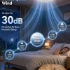 windphoto 24" Low Profile Ceiling Fans with Lights, Remote/APP Control, White | Wider Airflow, Stepless Dimmable LED, Quiet Reversible DC Motor, 6 Speeds, 3CCT, Timer, Bedroom, Living Room, Kitchen