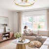 windphoto 24" Low Profile Ceiling Fans with Light and Remote, Fandelier Gold | Reversible Airflow, 3000-6000K Dimmable LED, 6 Speeds, DC Motor, Memory, Timer, Flush Mount, Bedroom, Living Room, Kitchen