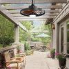 81eZNjocwOL._AC_SL1500_.jpg windphoto 20" Outdoor Ceiling Fan with Lights,IP65 Waterproof Gazebo Hanging Fan with Remote Control Smart App, Plug in Caged Ceiling Fan with 3CCT 6-Speeds for Patio Porch Pergola(Walnut)