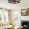 81f3e6i5WyL._AC_SL1500_.jpg windphoto 23" Caged Farmhouse Ceiling Fan with Light, Flush Mount, Black Gold | Remote&APP Control, Large Low Profile, Rustic Fandaliers, Industrial Bladeless Enclosed, Powerful Motor for Bedroom, Kitchen
