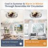 81g8OFxCYL._AC_SL1500_.jpg windphoto 20" Caged Farmhouse Ceiling Fans with Lights and Remote/App, Black | Flush Mount Bladeless Low Profile, Fandalier Small Rustic, Industrial Enclosed, Quiet & Powerful for Bedroom, Kitchen, Indoor