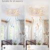 81gDY8HASmL._AC_SL1500_.jpg windphoto 23 Inch Caged Flush Mount Ceiling Fans with Lights, White Gold | Low Profile, Farmhouse, Bladeless Enclosed Fandelier, Small, 6 Speed, Quiet Powerful DC, Bedroom, Kitchen, Living Room,