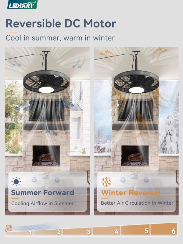 81gHVGHXkXL._AC_SL1500_.jpg windphoto 20 Outdoor Ceiling Fans with Light,Gazebo Fan with Hanging Hook | IP65 Waterproof,Outdoor Fan, App Control, 3CCT, Dimmable,6 Speeds, Caged, Plug in, for Patio, Porch, Pergola,Canopy, Gray