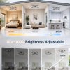 windphoto 30" Low Profile Ceiling Fans with Lights, Remote/APP Control, Black | Wider Airflow, Stepless Dimmable LED, Quiet Reversible DC Motor, 6 Speeds, 3CCT, Timer, Bedroom, Living Room, Kitchen