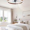 81hxGS2K7WL._AC_SL1500_.jpg windphoto 20'' Modern Low Profile Ceiling Fans with Lights and Remote, Walnut | 3000-6000K Dimmable LED, 6 Wind Speeds, Quiet Reversible DC Motor, Small Flush Mount Fandelier for Bedroom, Living Room