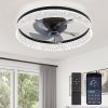 81ies9HyrmL._AC_SL1500_.jpg windphoto 22" Low Profile Ceiling Fans with Lights, APP & Remote, Black | Flush Mount, Fandelier, 3000K-6000K, Dimmable LED, for Bedroom