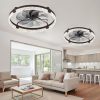 81ipeDWIS1L._AC_SL1500_.jpg windphoto 2 Pack 24" Ceiling Fans with Lights and Remote, Fandelier Brown | 3CCT, 6 Speeds, Dimmable Low Profile, Flush Mount Ceiling Fan, Timer, Reversible, Memory, Bedroom, Living Room, Kitchen