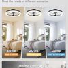 81jH1j7GpoL._AC_SL1500_.jpg windphoto 20 Inch Low Profile Ceiling Fans with Lights and Remote, Dimmable Modern Fan Light(3000K-6000K), 6 Speed, Reversible, APP & Remote Control, Flush Mount Ceiling Fan for Bedroom, Black