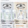 81kfUu49ABL._AC_SL1500_.jpg windphoto 2 Pack 24" Ceiling Fans with Lights and Remote, Low Profile | Flush Mount, Stepless Dimmable Fandelier, 6 Speeds, 3 CCT, Quiet Reversible DC Motor, 2H Timer, Bedroom, Living Room, Black