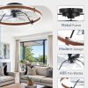 81lGfkVTXbL._AC_SL1500_.jpg windphoto 24'' Modern Low Profile Ceiling Fans with Lights and Remote, Walnut | 3000-6000K Dimmable LED, 6 Wind Speeds, Quiet Reversible DC Motor, Small Flush Mount Fandelier for Bedroom, Living Room