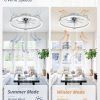 81m0x1BRNNL._AC_SL1500_.jpg windphoto 2 Pack 20" Low Profile Ceiling Fans with Lights and Remote | Flush Mount, Stepless Dimmable Fandelier, 6 Speeds, 3 CCT, Quiet Reversible DC Motor, 2H Timer, Bedroom, Living Room, Grey