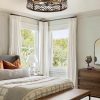 81mGd3Hx1gL._AC_SL1500_.jpg windphoto 20" Caged Ceiling Fan with Light and Remote, Fandalier, Black Gold | Flush Mount Low Profile, APP Control, Rustic Bladeless Industrial Enclosed, Quiet & Powerful for Bedroom,Kitchen,Dining Room