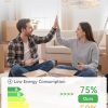 81mQWmr5mjL._AC_SL1500_.jpg windphoto 23" Caged Farmhouse Ceiling Fan with Light, Flush Mount, White Gold | Remote&APP Control, Large Low Profile, Rustic Fandaliers, Industrial Bladeless Enclosed, Powerful Motor for Bedroom, Kitchen